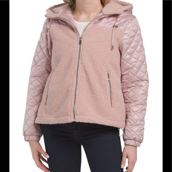 Kate ♠️ Spade Anorak Quilted Coat in Soft 🌹 Rose! - Picture 1 of 2